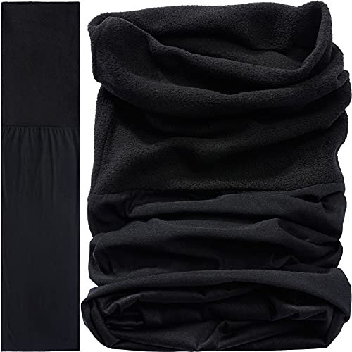 Brandit Unisex Multifunktionstuch Fleece Winter Schal, Schwarz, Einheitsgröße EU