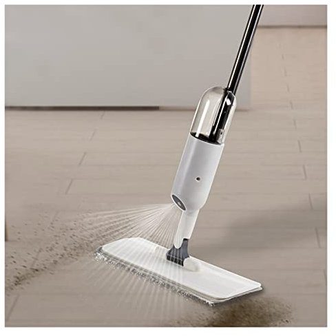 fregar Spray FRONE CON MOJA DE MICROFIBER MOP MOP de microfibra húmeda y seco Manija giratoria Fregona con 3 almohadillas Evite lavarse a mano Herramienta de limpieza de hogar Trapeador de piso