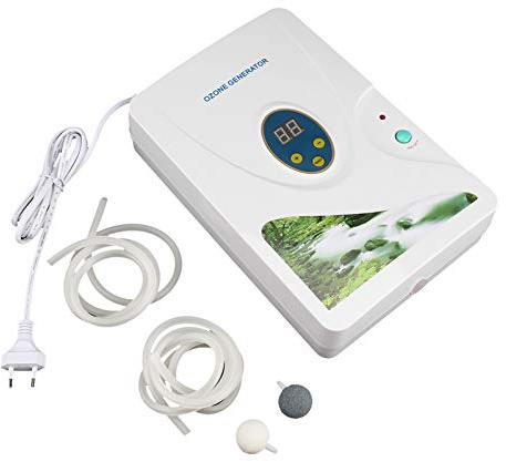 Generador de Ozono Portátil, Generador de Ozono Multiusos, Purificador de Aire, Agua, Aceite, Ozonizador, Máquina de Ozono para Agua, Frutas, Verduras, Enchufe de la UE 220 V