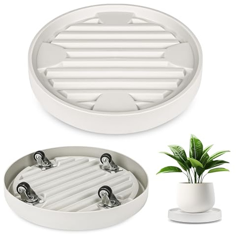 Dcpes 12Inch Plant Caddy with Hidden Wheels for Large Pots