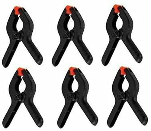 YSAMAX 6 x 3 inch Heavy Duty Spring Clamps for DIY, Photography Backdrop Support, Support Spring Clamp for Canvas, Paper, Chromakey Screen, Woodworking