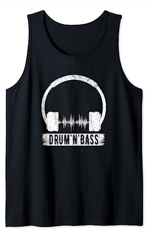 Drum N Bass DNB DJ Weltall Elektro Musik Drum and Bass Tank Top