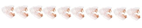 VILLCASE 10stücke Klammerentferner Transparenter Heftklammerzieher Roségold Nützliches Werkzeug Für Büro Und Zuhause Einfach Zu Bedienen Platzsparend Schonend Für Dokumente