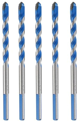 Piutouyar Juego de 5 brocas para mampostería de 6 mm, brocas de carburo de 0.25 pulgadas para hormigón, azulejos, vidrio, cerámica, ladrillo, madera