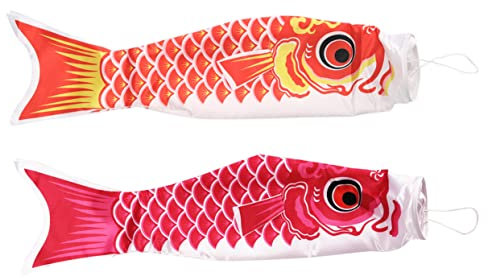 BESPORTBLE Japanische Karpfenflagge Koinobori 70cm 5 Stück Bunte Windsocken für Drachenbootfest Hängedekoration für Garten und Zuhause Langlebig und zum Aufhängen