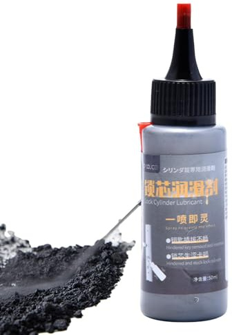 Poudre De Graphite | Lubrifiants Au Graphite En Poudre | Poudre Graphite Pour Serrures Porte | Lubrifiant Pour Serrure Sans Huile Poudre Graphite | Pour Portes Coulissantes, Serrures Coincées