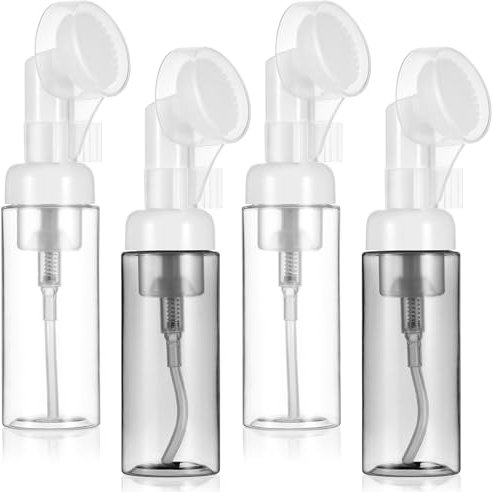 PACKOVE 4pezzi Bottiglie Mousse Schiumose Da Contenitori Per Cosmetici Per Viaggi Facili Da Riempire e Usare Perfetti Per Shampoo e Gel Doccia