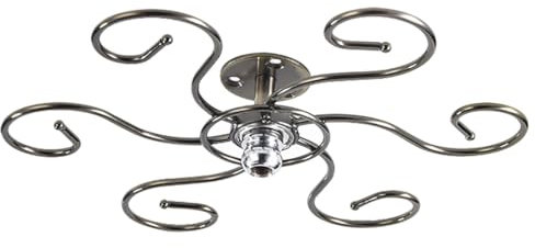 CAKERS Kreativer Drehbarer Glasständer Unter Dem Schrank|Hängender Weinglashalter|Eisen-Stielglasständer Mit Schraubmontage|Retro-Glaswaren-Trocknungsaufbewahrungsständer,Bronze