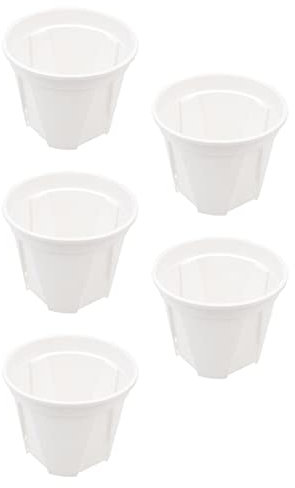 BESPORTBLE Lot De 5 Pots De Fleurs Ronds en Plastique À Enracinement Contrôlé pour Jardin