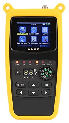 Satellite Finder, Digital Satellite Signal Finder, Ricevitore satellitare Display LCD Dvb-s2 Misuratore di ricerca satellitare da 2,1 pollici per la regolazione della TV satellitare