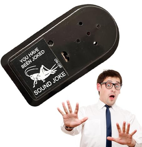 Chirping Crickett - Dispositivo de broma - Hacedor de ruido oculto │ Dispositivo de pitido molesto │ Divertido broma de oficina y hogar │ Sonido compacto, fácil de ocultar y de larga duración para una