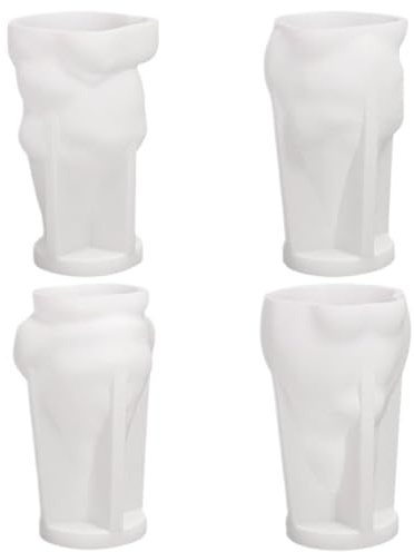 4PCS Gnome Shaped Silicone Molds Set, 3D Christmas Candle/Soap Molds, DIY Non-Stick Craft