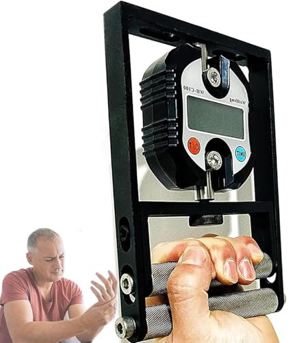 Dinamometro Manuale, Tester Di Forza Della Presa Digitale, Carico Massimo 330 Libbre / 150 Kg, Impugnatura Antiscivolo, Allenatore Dell'avambraccio, Per L'allenamento Muscolare Dell'avambraccio Del Po