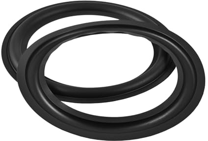 Fafeicy 2st 8inch Högtalare Ringer Högtalare Surround Reparation Gummikant Woofer Reservdelar Anti åldrande Svart Gummikant för -Högtalare