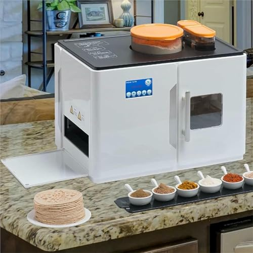 Roti Maker Fully Automatic Chapati Making Machine,Tortilla Press,Automatic Roti Makering,Fully Automatic Roti Maker,Roti Maker Machine,Electric Chapati Tortilla Pancake Flatbreads Pita Making Machine