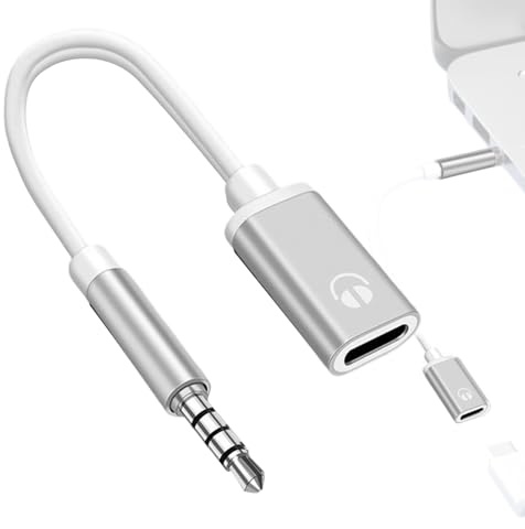 Cavo da USB C a jack audio AUX da 3,5 mm, adattatore jack da 3,5 mm maschio a tipo C femmina, cavo USB CC a AUX audio, compatibile con lettori MP3, lettori, laptop, tablet, smartphone