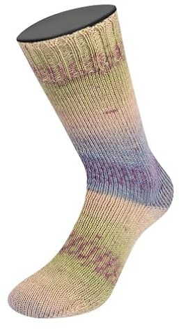 LANA GROSSA Meilenweit 6-Fach Alpaca | Kuschelweiches Sockengarn, waschmaschinenfest | Handstrickgarn aus 50% Alpaka, 20% Schurwolle & 30% Polyamid | 150g Wolle zum Stricken & Häkeln | 390mFB 1203