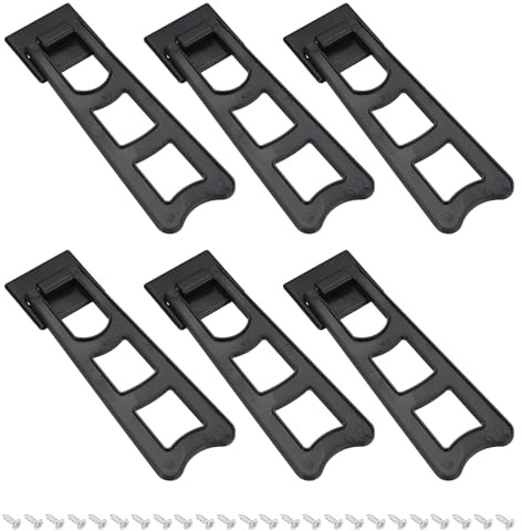 PATIKIL 5.83 Cavalletto Posteriore, 6 Pezzi Supporto Posteriore Per Cornici Con Viti Per Materiali Per Cornici Artistiche Dipinti Mostre, Nero