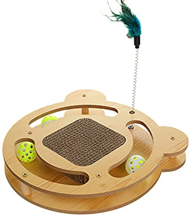 Planche à Gratter pour Chat, Planche à Gratter Résistante l'usure et Multifonctionnelle, Jouet pour Petits Chats, Matériau, Jouets D'intérieur pour Chat