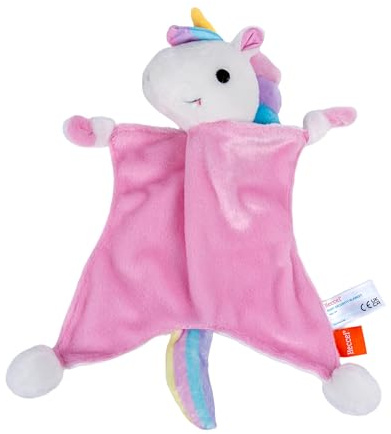 HECCEI Schnuffeltuch Baby, Weiches Schmusetuch & Plüschtier für Neugeborene ab 0 Monaten+, Waschbares Kuscheltuch für Jungen und Mädchen Geschenk zur Geburt (Dreamiecone)