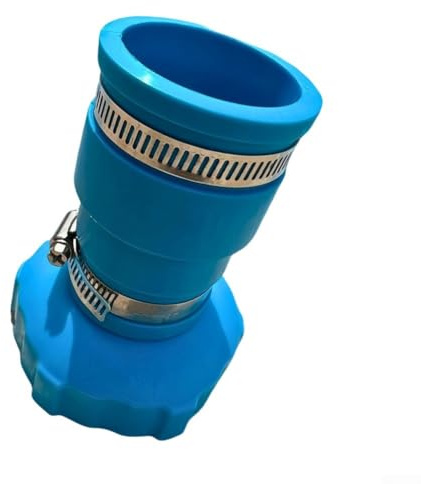 Adattatore per tubo di aspirazione per piscine Intex, collegamento affidabile con giunto in gomma e morsetti