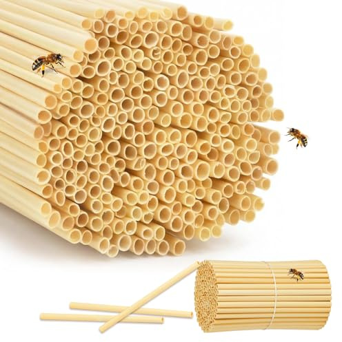 300 Stück Nisthülsen Für Insektenhotel, Insektenhotel Füllmaterial | 14-14.6 Cm Lang, Durchmesser 3-4 Mm, Niströhren Für Bienenhotel, Nisthilfe Für Wildbienen, Für Bienen Wildbienen Insekten