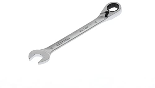 GEDORE Llave combinada con anillo de carraca, Reversible, Ancho de llave 18 mm, Acodada, De doce cantos, Perfil UD, Llave, 7 UR 18