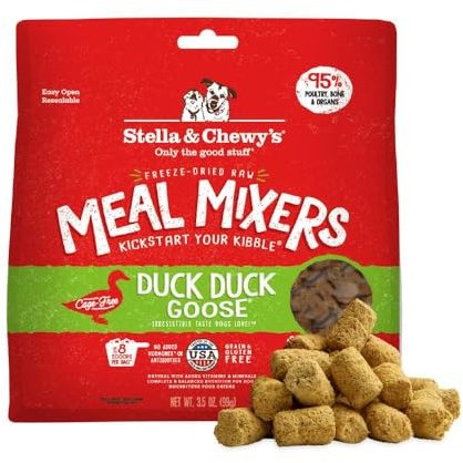 Stella and Chewy's Freeze-Dried Raw Duck Duck Goose Meal Mixer for Dogs 3,5 oz