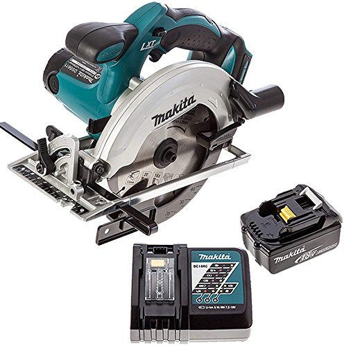 Makita DSS611Z 18V LXT Li-ion Circular Saw 165mm + 1 x 5Ah Battery & Charger