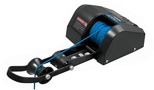 Verricello elettrico 30 m 12 V nero acqua dolce per ancora fino a 13,5 kg verricello