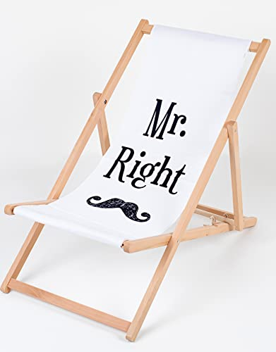 Hartholz Sonnenliege, Liegestuhl, Klappbar, Gartenliege Rückenlehne verstellbar leicht klappbar Garten Balkon Strand Holzklappstühle Naturholz Lounger (1, Mr. Right)