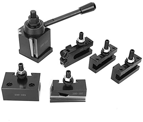 250-111 Mini Tool post Holders, Rapido Cambio Alesatore Barra Di Rotazione, Tornio Portautensile Vite Kit Set Boring Bar Girando La Chiave del Supporto