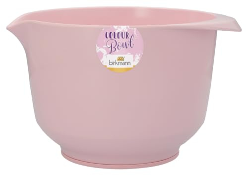 Birkmann, Colour Bowls Rühr- und Servierschüssel, Rosa, 2,0 Liter, Melamin, kratzfest, standfest, nachhaltig, 708181