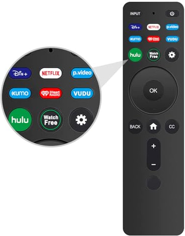 Universal Replacement Remote XRT260 for All Vizio Smart TVs with Shortcut Buttons Disney, Netflix, Video, Hulu, XUMO, VEDU, iHeart Radio and More.