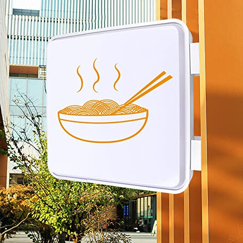 NeNchengLi LED Leuchtkasten Doppelseitig Quadrat Schild Anzeige Leuchtreklame 50X50cm