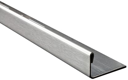 50x L-Profil Edelstahlschiene Fliesenprofil Fliesenschiene Edelstahl V2A L250cm 11mm gebürstet
