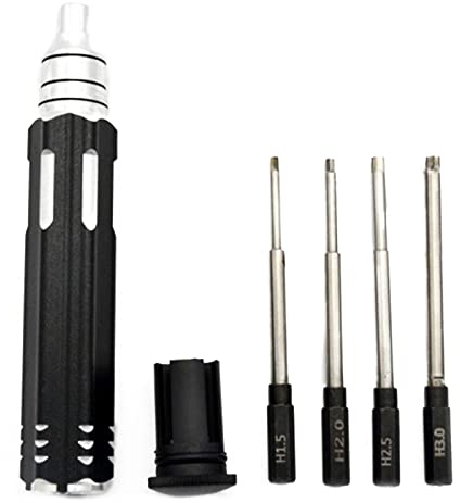 4 Größe Metall Hex Schraubendreher Modell & RC Demontage Sechskantschraubendreher RC Auto Hex/Inbus Driver Tool Set 1.5mm2mm2.5mm3.0mm