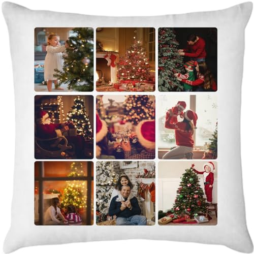 Kufutee Coussin avec photo personnalisée pour couples, coussin d'amour personnalisé avec n'importe quelle image - Cadeau personnalisé (9 photos)