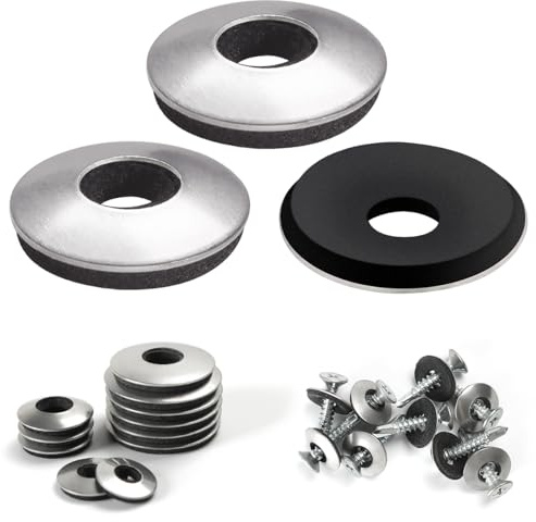 FOMGIIN Rondelle di Tenuta EPDM M5.5 x 16 mm, 15 Pezzi Rondelle per Viti con Guarnizione in Neoprene, Acciaio Inossidabile Gomma Rondella in Neoprene Ampio per Macchinari, Industriali, Edilizia