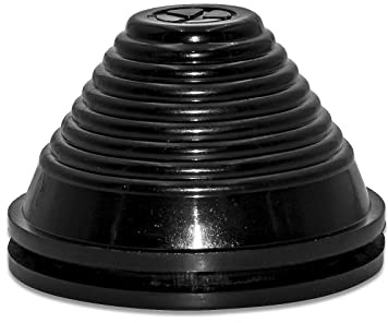 Gommino passacavo, confezione da 4 gommini neri a forma di torre da 35 mm 1-3/8, diametro interno 30 mm 1-3/16, occhielli in gomma sintetica con tappo for foro for spina firewall (dimensioni 30 mm x