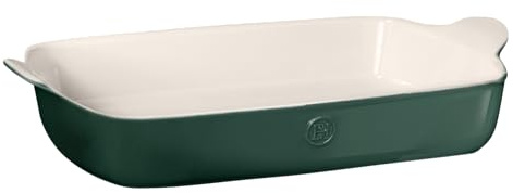 Emile Henry 45,1 x 27,9 cm / 5 qt Extra große rechteckige Bäcker – Modern Classics Collection | Evergreen