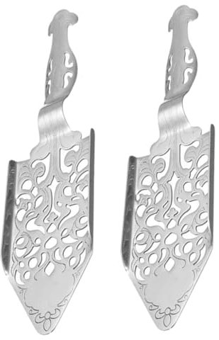 Cabilock Lot De 2 Cuillères à Absinthe Multifonction En Acier Inoxydable Évidées, Cuillères à Bar Pour Filtrer Sucre Et Glace, Usage Domestique Et Bar, Ustensiles De Cocktail Pratique