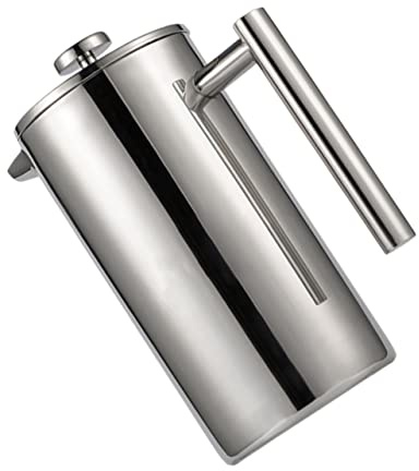 ELAYARD Cafetière à Piston Double Paroi en Acier Inoxydable 800ml Infuseur, Multifonction et Facile à Nettoyer, pour Maison et Camping