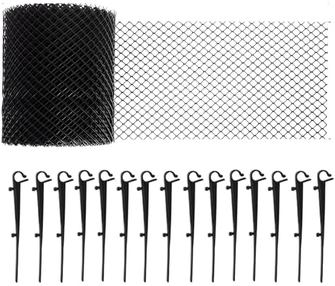 Rete di protezione per grondaie, 16 x 6 cm, ideale per prevenire l'intasamento di foglie, ramoscelli e detriti