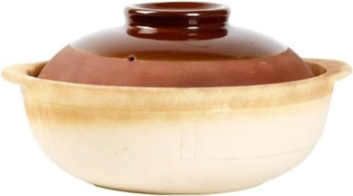 QTYQWC Glas Kochtopf Erdkochauflaufsuppe Reisbrei Topf Lehm Stewpan Pfanne Pot