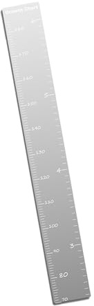 sllf Selbstklebende Messlatte Aufkleber – Klares Lineal, Wachstums-Tracker, Kinder, einfach anzubringen, Höhenmessband, Spiegel, Wand, Tür, dekorative Wachstumsskala für Kinder, Mädchen, Jungen