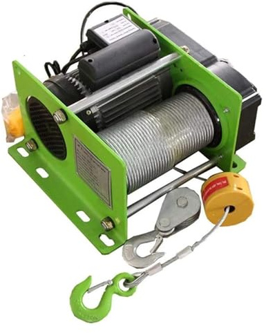 Treuil électrique générique de 400kg 30m câble en acier 220V treuil électrique avec télécommande sans fil pour petit treuil multifonction