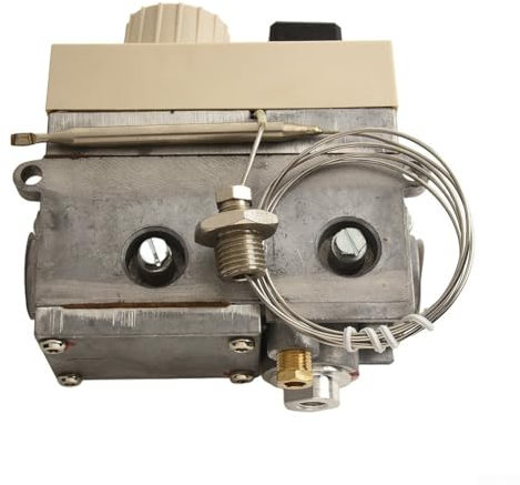 Whychstore Thermostat de contrôle de gaz, vanne de contrôle de température 710-gaz 120-200 degrés Celsius