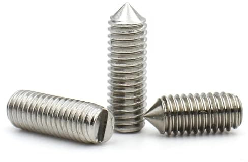 10 STÜCKE M1.6 M2 M2.5 304 (A2-70) Edelstahl Schlitzschrauben Mit Kegelspitze Maschinengewinde Madenschraube(2mm,M2 10pcs)
