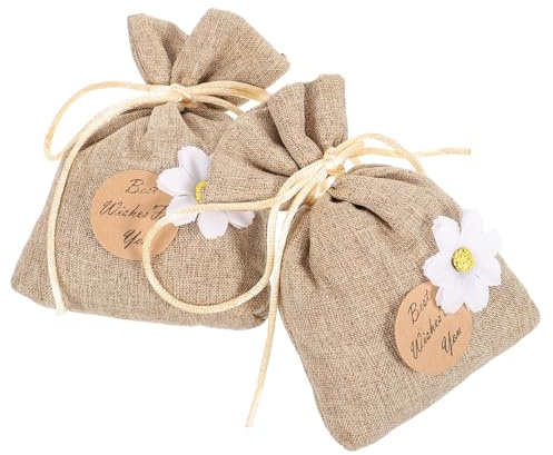 MAGICLULU Bolsitas Perfumadas para Armario y Cajones De Algodón y Lino Aroma a Gardenia, 2 Piezas, Ambientador Natural para Dormitorio y Zapatero